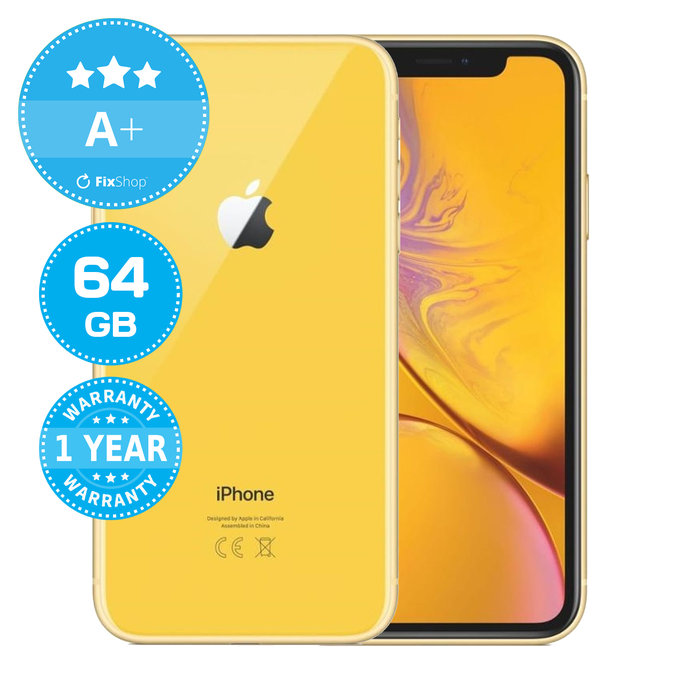 Apple iPhone XR Yellow 64GB A+ Reconditionné