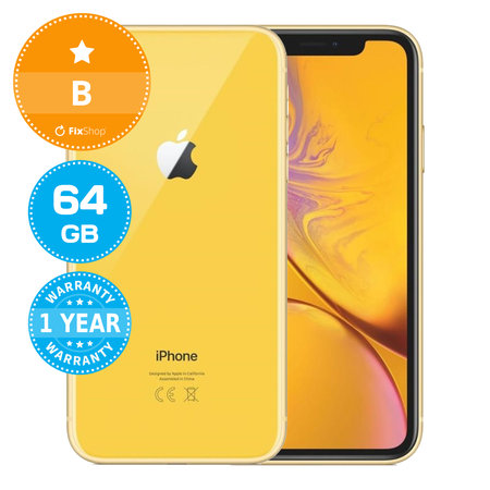 Apple iPhone XR Yellow 64GB B Reconditionné