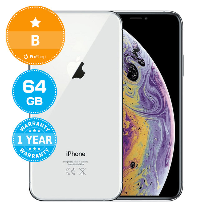 Apple iPhone XS Silver 64GB B Reconditionné