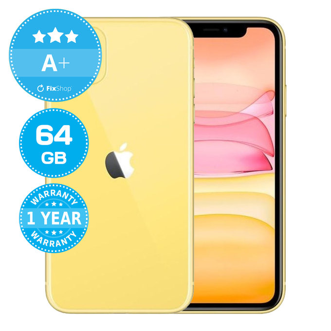 Apple iPhone 11 Yellow 64GB A+ Reconditionné