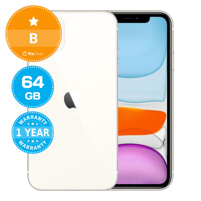Apple iPhone 11 White 64GB B Reconditionné