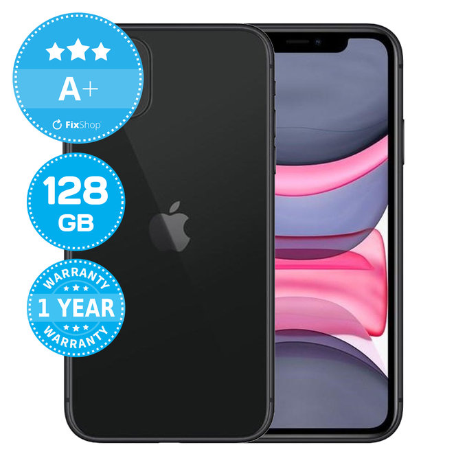 Apple iPhone 11 Black 128GB A+ Reconditionné