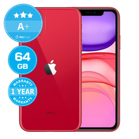 Apple iPhone 11 (PRODUCT)RED 64GB A+ Reconditionné