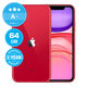 Apple iPhone 11 (PRODUCT)RED 64GB A+ Reconditionné