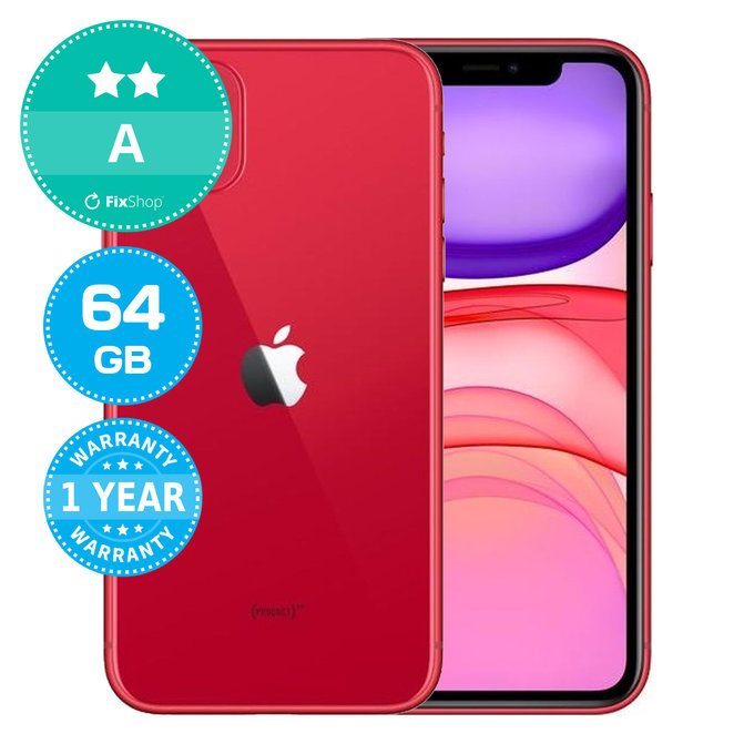 Apple iPhone 11 (PRODUCT)RED 64GB A Reconditionné