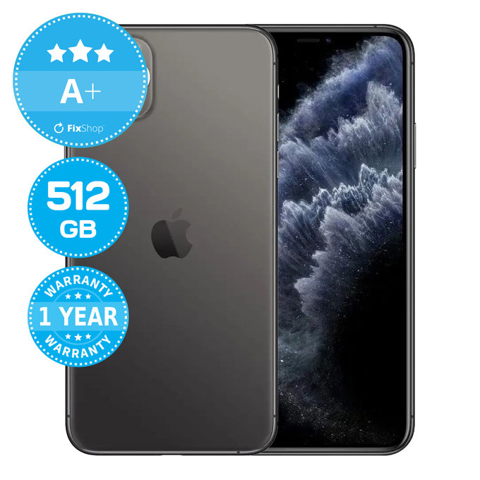 Apple iPhone 11 Pro Max Space Gray 512GB A+ Reconditionné