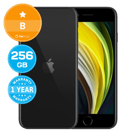 Apple iPhone SE (2nd Gen 2020) Black 256GB B Reconditionné