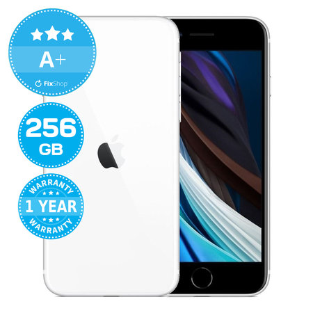 Apple iPhone SE (2nd Gen 2020) White 256GB A+ Reconditionné