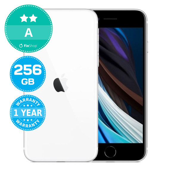 Apple iPhone SE (2nd Gen 2020) White 256GB A Reconditionné
