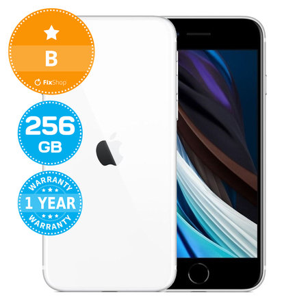 Apple iPhone SE (2nd Gen 2020) White 256GB B Reconditionné