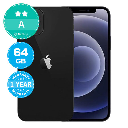 Apple iPhone 12 Mini Black 64GB A Reconditionné