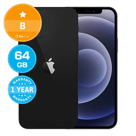 Apple iPhone 12 Mini Black 64GB B Reconditionné