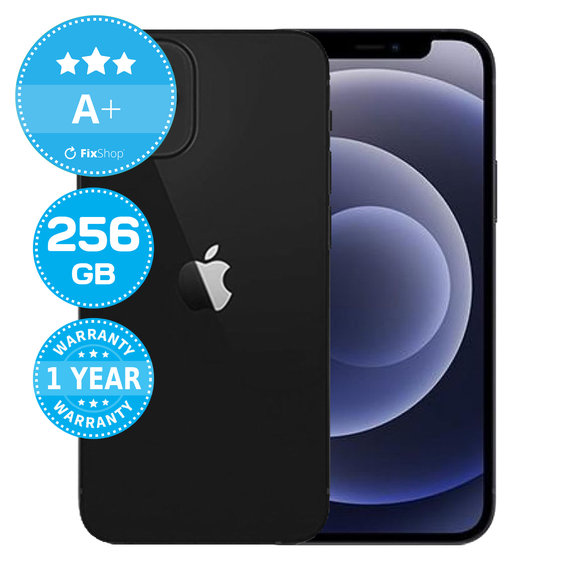 Apple iPhone 12 Mini Black 256GB A+ Reconditionné