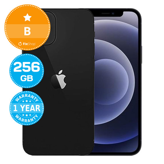 Apple iPhone 12 Mini Black 256GB B Reconditionné