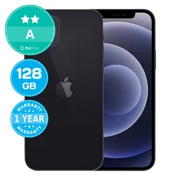 Apple iPhone 12 Black 128GB A Reconditionné