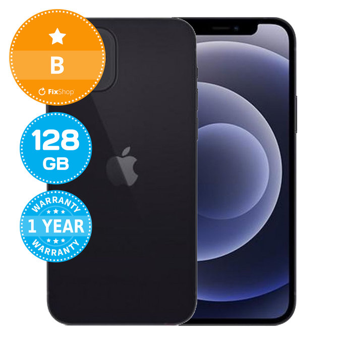 Apple iPhone 12 Black 128GB B Reconditionné
