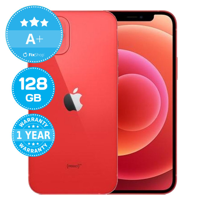 Apple iPhone 12 (PRODUCT)RED 128GB A+ Reconditionné