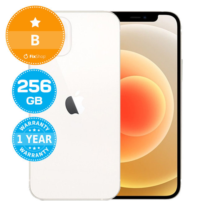 Apple iPhone 12 White 256GB B Reconditionné