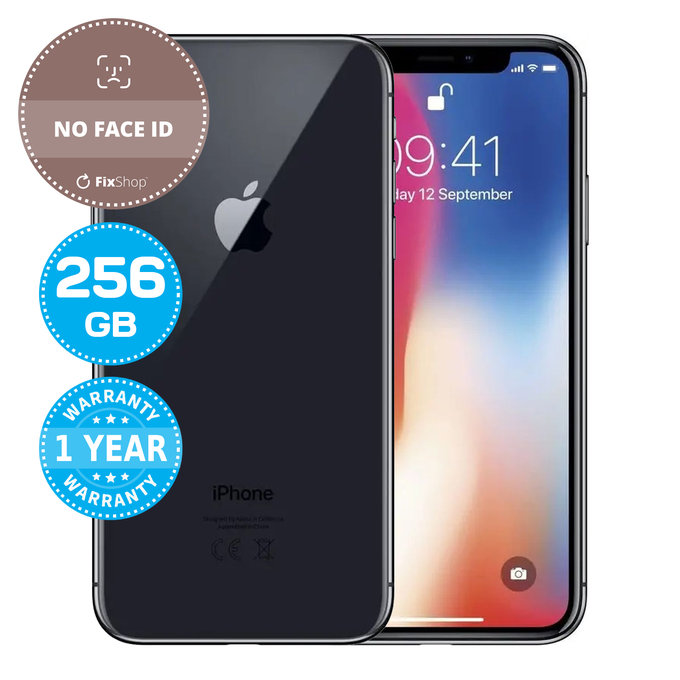 Apple iPhone X Space Gray 256GB (No Face ID) Reconditionné