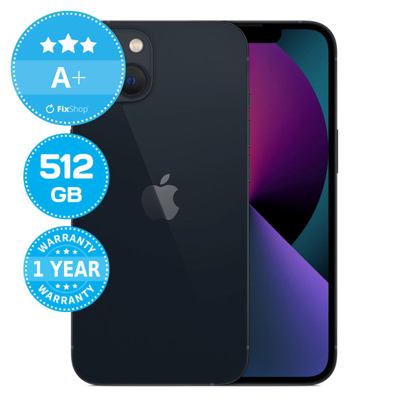 Apple iPhone 13 Midnight 512GB A+ Reconditionné