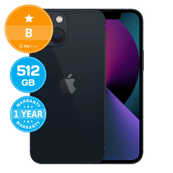 Apple iPhone 13 Mini Midnight 512GB B Reconditionné