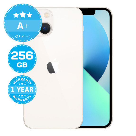 Apple iPhone 13 Mini Starlight 256GB A+ Reconditionné