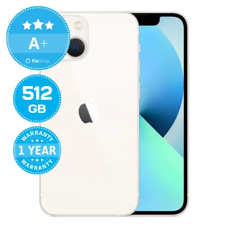 Apple iPhone 13 Mini Starlight 512GB A+ Reconditionné