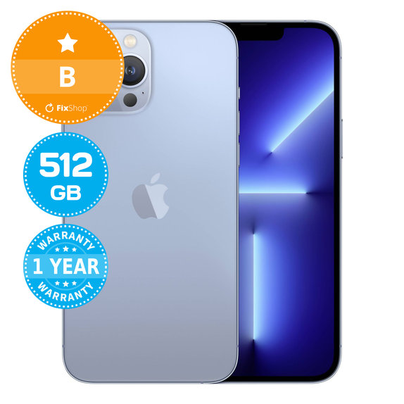 Apple iPhone 13 Pro Max Sierra Blue 512GB B Reconditionné