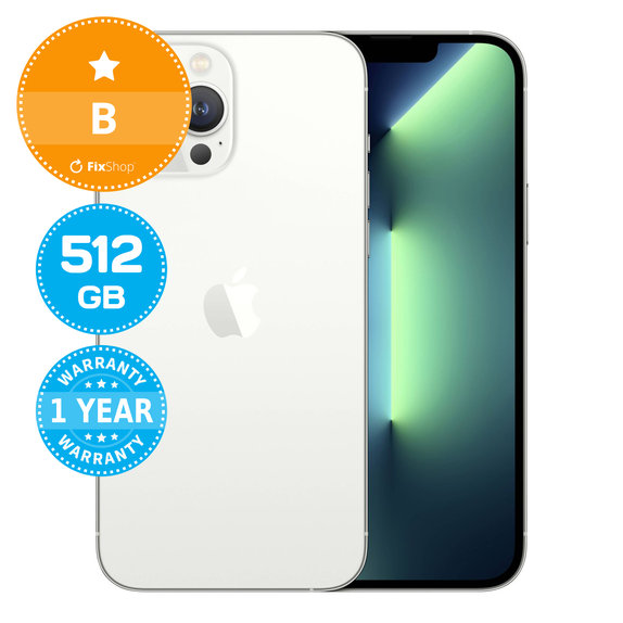 Apple iPhone 13 Pro Max Silver 512GB B Reconditionné