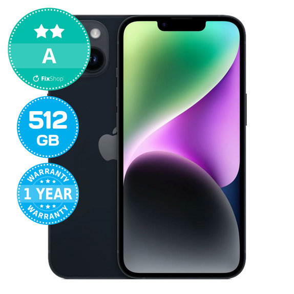Apple iPhone 14 Midnight 512GB A Reconditionné