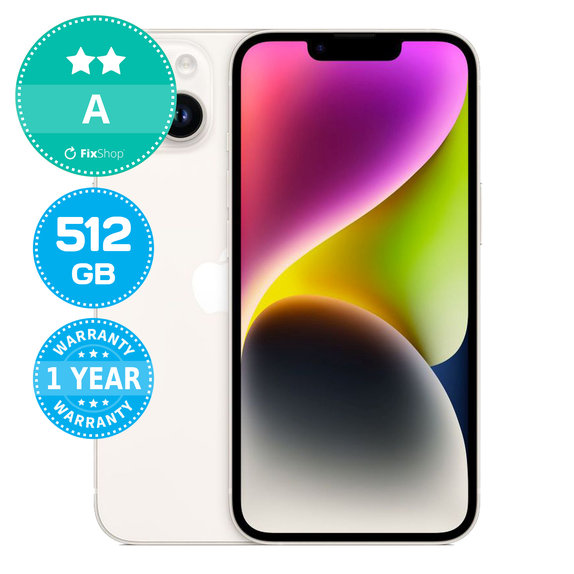 Apple iPhone 14 Starlight 512GB A Reconditionné
