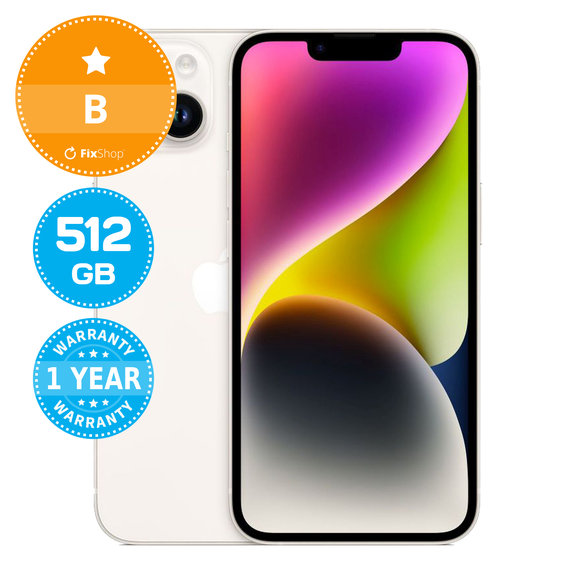 Apple iPhone 14 Starlight 512GB B Reconditionné