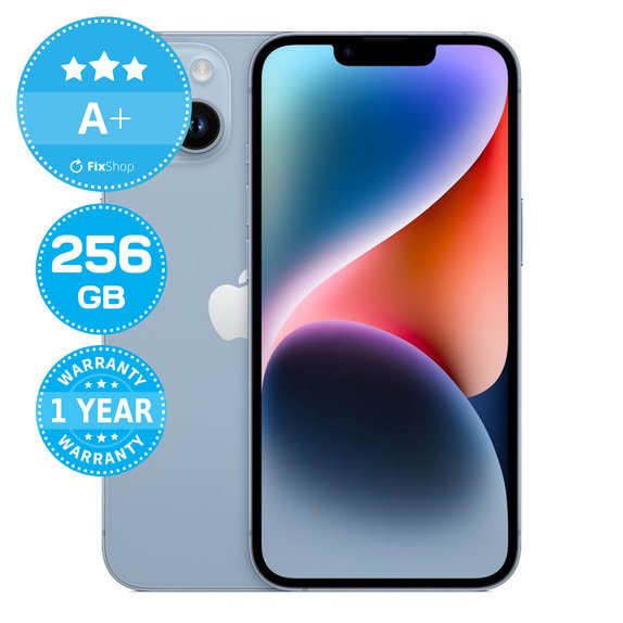 Apple iPhone 14 Blue 256GB A+ Reconditionné