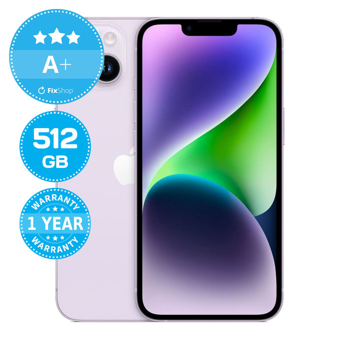 Apple iPhone 14 Purple 512GB A+ Reconditionné
