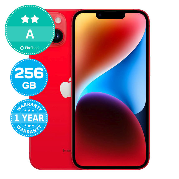 Apple iPhone 14 (PRODUCT)RED 256GB A Reconditionné