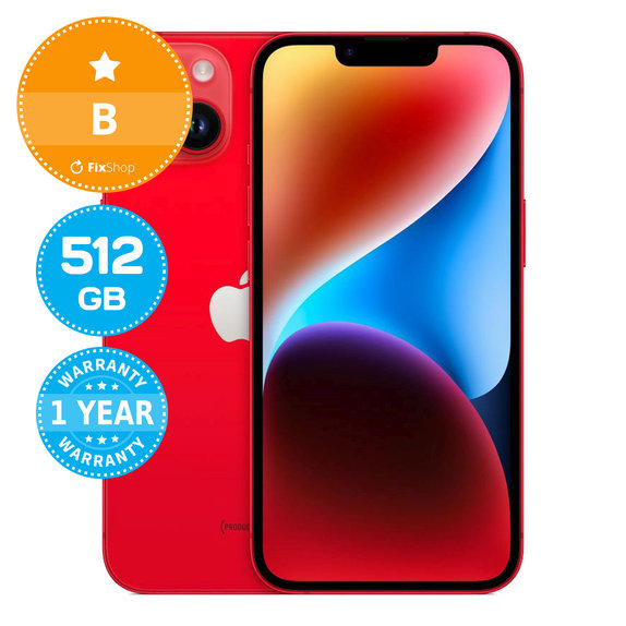 Apple iPhone 14 (PRODUCT)RED 512GB B Reconditionné