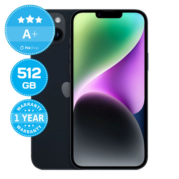 Apple iPhone 14 Plus Midnight 512GB A+ Reconditionné