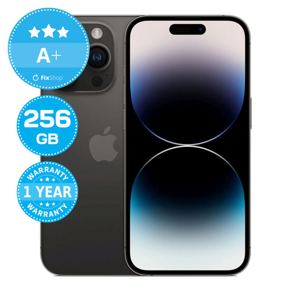 Apple iPhone 14 Pro Space Black 256GB A+ Reconditionné