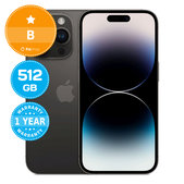 Apple iPhone 14 Pro Space Black 512GB B Reconditionné