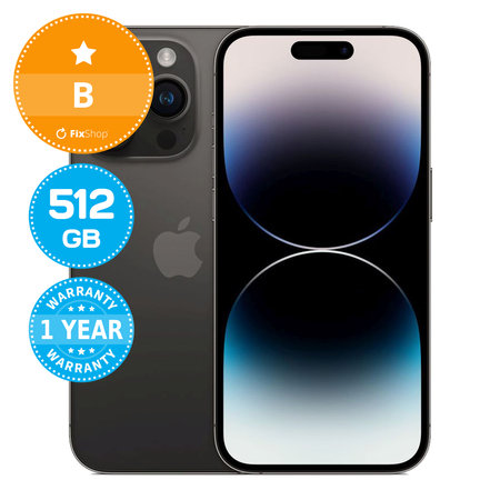 Apple iPhone 14 Pro Space Black 512GB B Reconditionné
