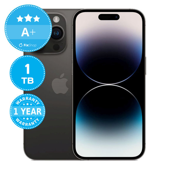 Apple iPhone 14 Pro Space Black 1TB A+ Reconditionné