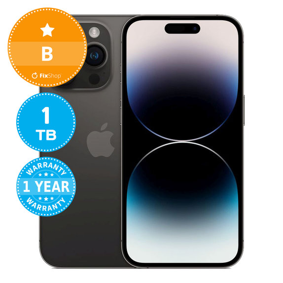 Apple iPhone 14 Pro Space Black 1TB B Reconditionné