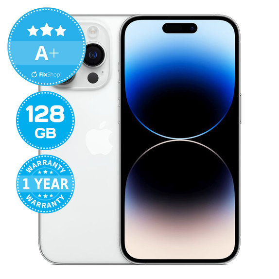 Apple iPhone 14 Pro Silver 128GB A+ Reconditionné