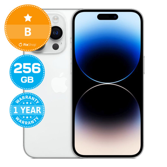 Apple iPhone 14 Pro Silver 256GB B Reconditionné
