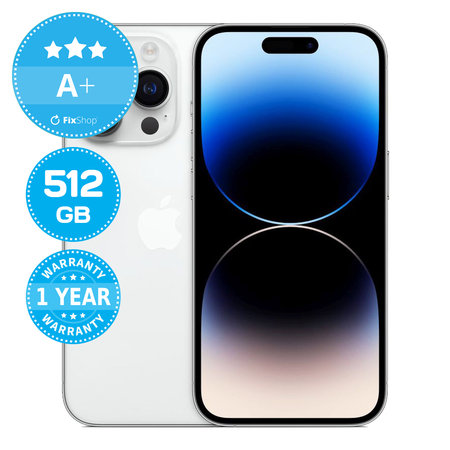 Apple iPhone 14 Pro Silver 512GB A+ Reconditionné