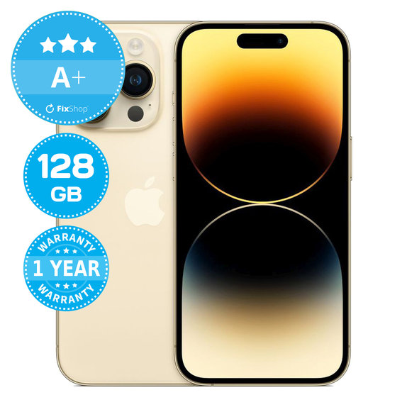 Apple iPhone 14 Pro Gold 128GB A+ Reconditionné