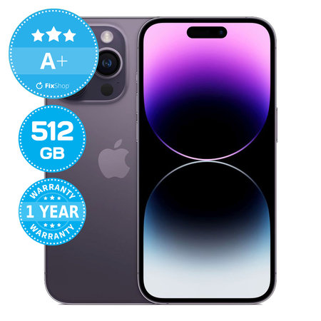 Apple iPhone 14 Pro Deep Purple 512GB A+ Reconditionné