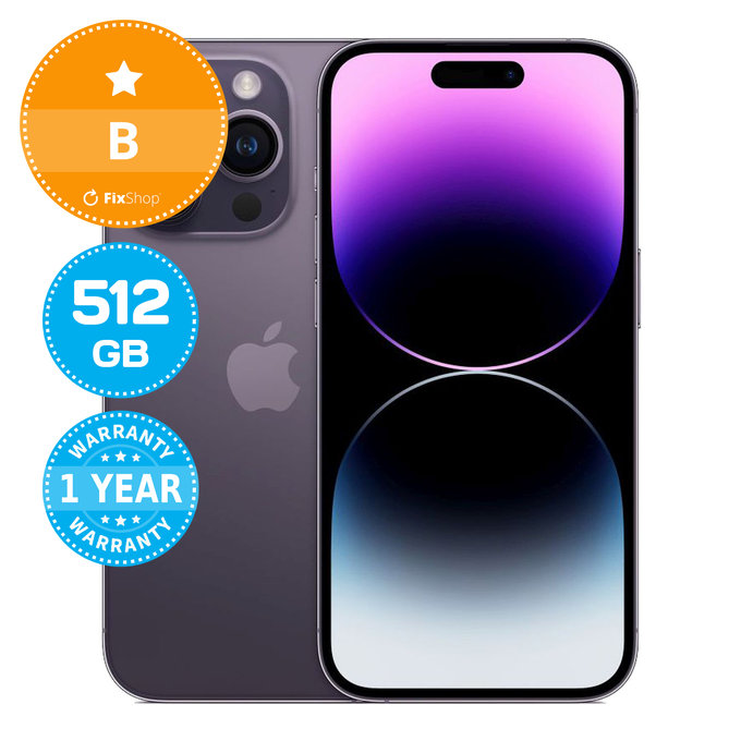 Apple iPhone 14 Pro Deep Purple 512GB B Reconditionné