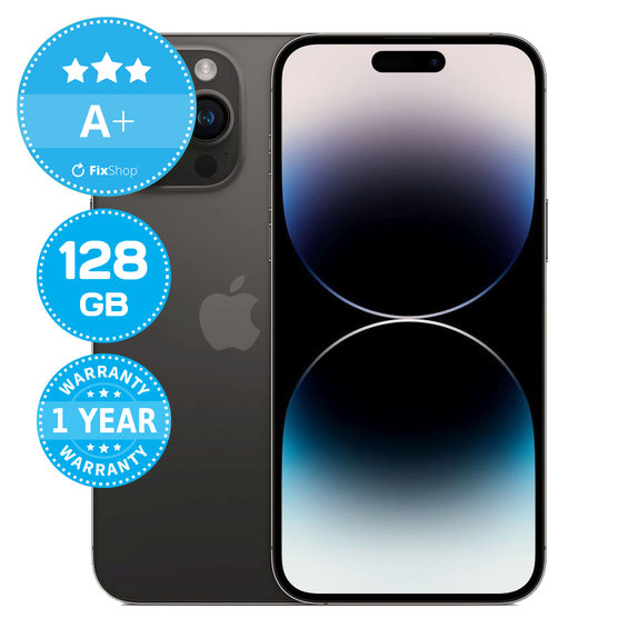 Apple iPhone 14 Pro Max Space Black 128GB A+ Reconditionné
