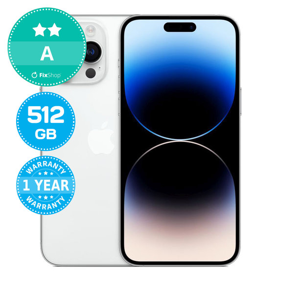 Apple iPhone 14 Pro Max Silver 512GB A Reconditionné